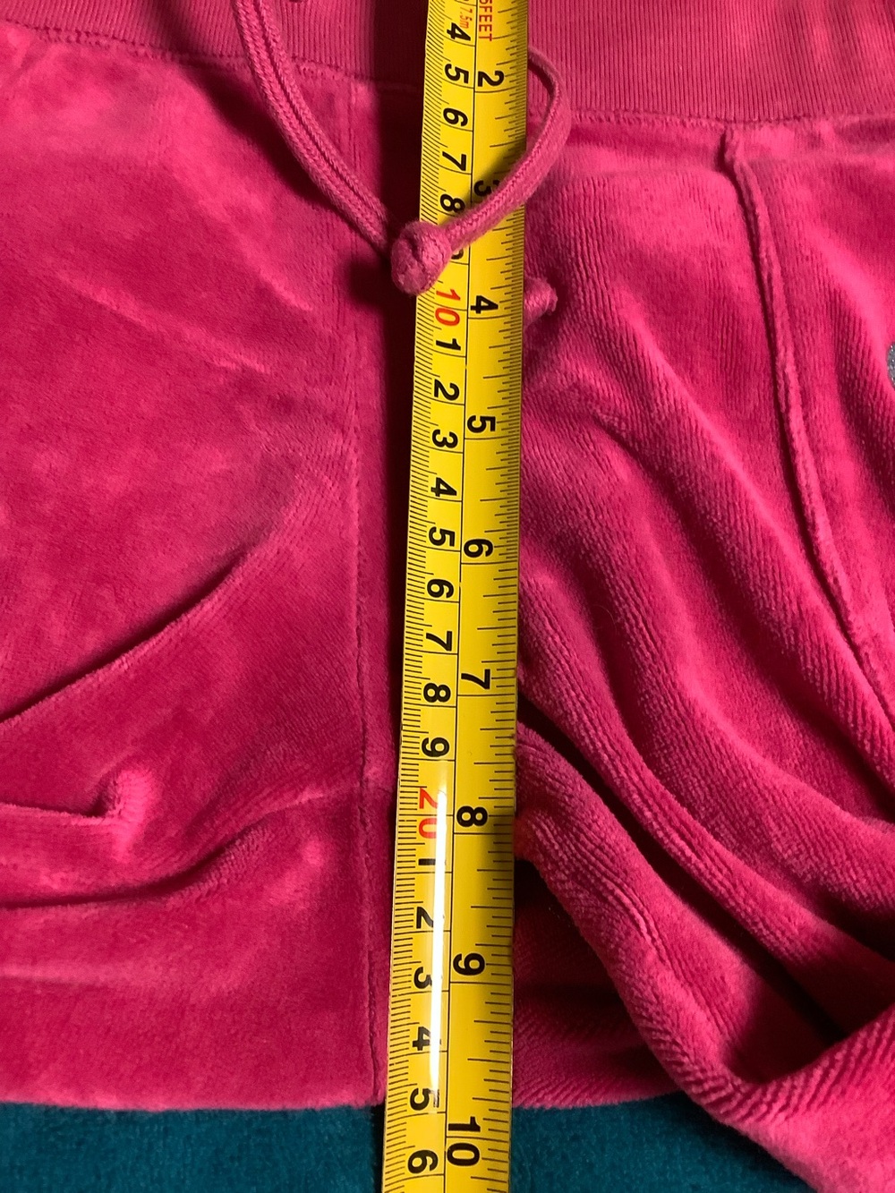 Juicy Couture Y2K Velour Zip-Up Hoodie PXS & Flare Pants PS 30 x 32 - Picture 9 of 14